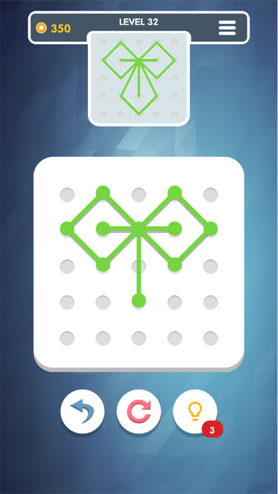 Emulate iPhone app Connect Lines Puzzle using MyAndroid