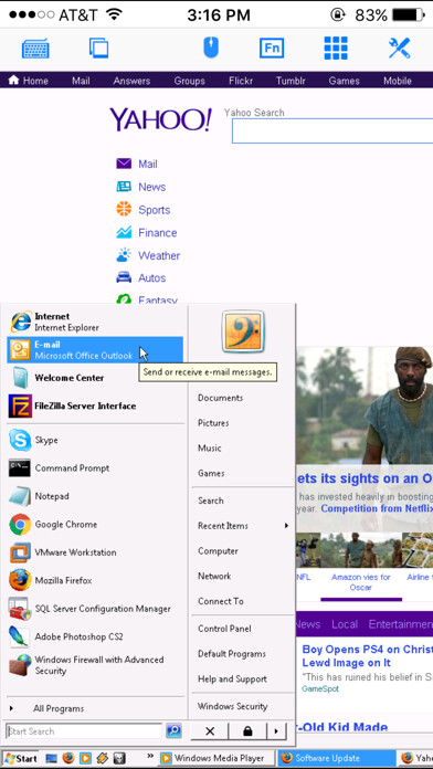 Emulate iPhone app Connect My PC using MyAndroid