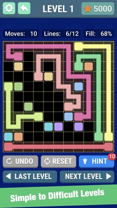 Emulate iPhone app Connect the Dots : Floes Plus using MyAndroid