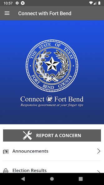 Emulate iPhone app Connect with Fort Bend using MyAndroid