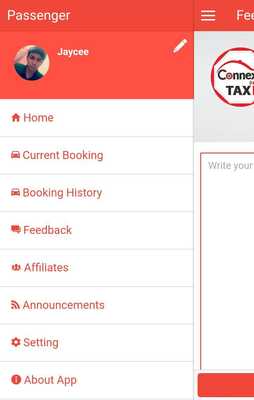 Emulate Android APK ConnexTaxi Passenger