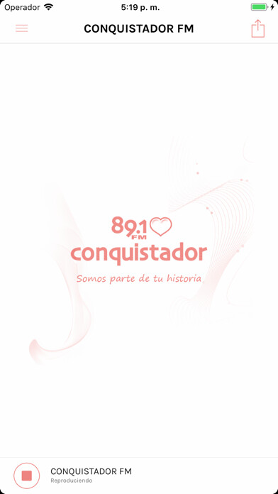 Emulate iPhone app Conquistador FM using MyAndroid