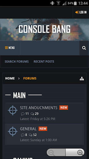 Run android online APK Console Bang from MyAndroid or emulate Console Bang using MyAndroid