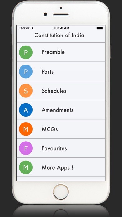 Emulate iPhone app Constitution of India My Guide using MyAndroid Emulate iPhone app Constitution of India My Guide using MyAndroid