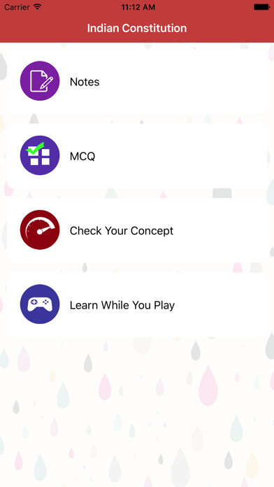 Emulate iPhone app Constitution of India & Polity using MyAndroid
