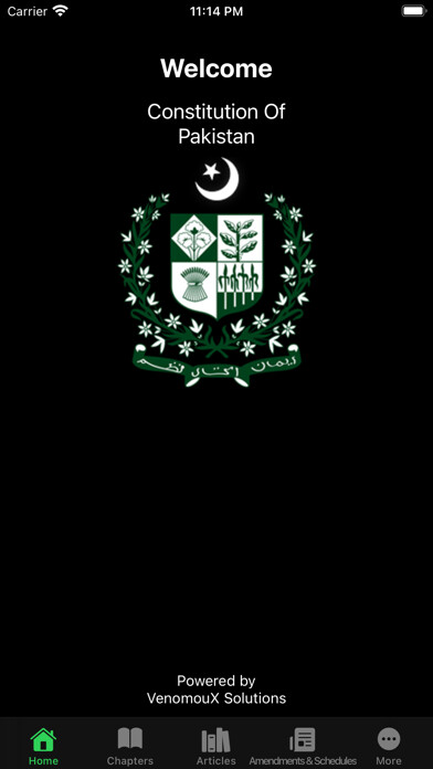 Emulate iPhone app Constitution of Pakistan 1973 using MyAndroid Emulate iPhone app Constitution of Pakistan 1973 using MyAndroid