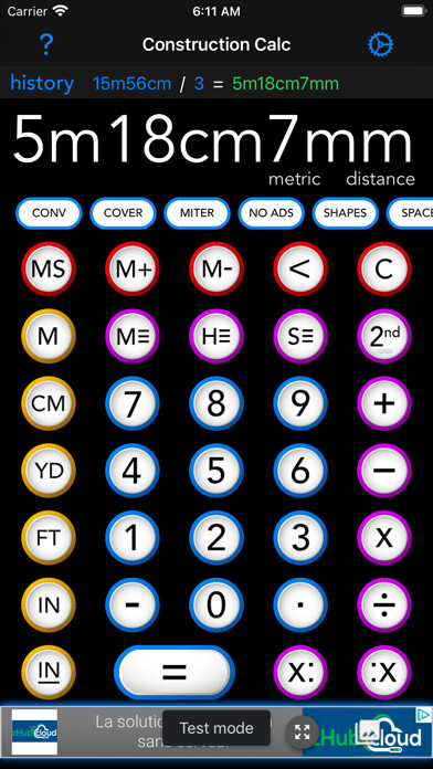 Emulate iPhone app Construction Calc Ads using MyAndroid Emulate iPhone app Construction Calc Ads using MyAndroid