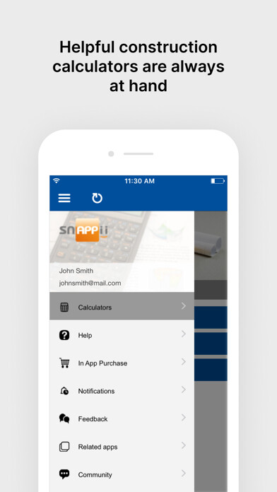 Emulate iPhone app Construction Calc App using MyAndroid Emulate iPhone app Construction Calc App using MyAndroid