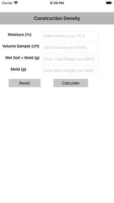 Emulate iPhone app Construction Density using MyAndroid