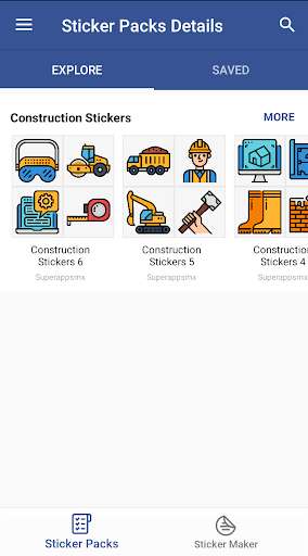 Run android online APK Construction Stickers from MyAndroid or emulate Construction Stickers using MyAndroid