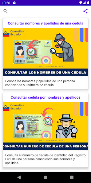 Run android online APK Consultas Ecuador from MyAndroid or emulate Consultas Ecuador using MyAndroid Run android online APK Consultas Ecuador from MyAndroid or emulate Consultas Ecuador using MyAndroid