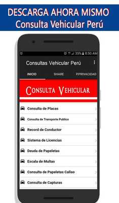 Emulate Android APK Consulta Vehicular Peru