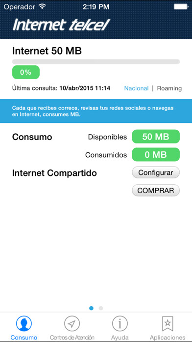 Emulate iPhone app Consumo de Internet using MyAndroid Emulate iPhone app Consumo de Internet using MyAndroid