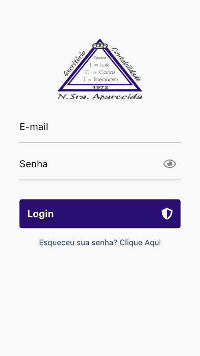 Emulate iPhone app Contabilidade N.S. Aparecida using MyAndroid