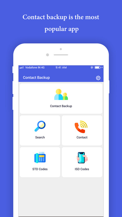 Emulate iPhone app Contact Backup : Contact Sync using MyAndroid