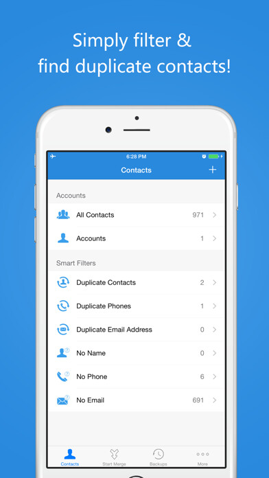 Emulate iPhone app Contact Cleaner & Merge using MyAndroid Emulate iPhone app Contact Cleaner & Merge using MyAndroid
