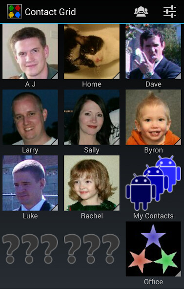 Run android online APK ContactGrid from MyAndroid or emulate ContactGrid using MyAndroid