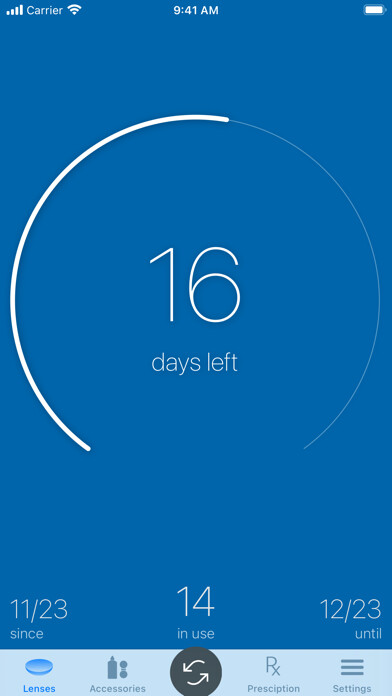 Emulate iPhone app Contact Lenses Tracker Premium using MyAndroid Emulate iPhone app Contact Lenses Tracker Premium using MyAndroid