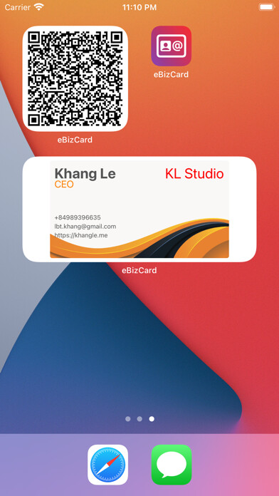 Emulate iPhone app Contactless Business Card using MyAndroid Emulate iPhone app Contactless Business Card using MyAndroid
