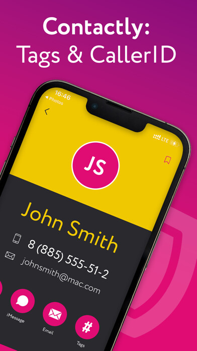 Emulate iPhone app Contactly: Tags & CallerID using MyAndroid