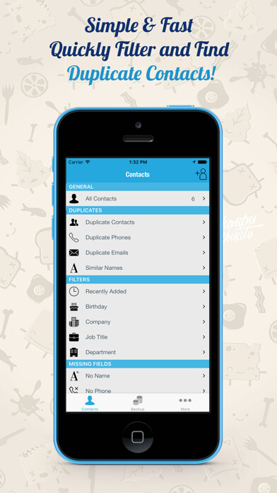 Emulate iPhone app ContactManager - Merge, CleanUp Duplicate Contacts using MyAndroid Emulate iPhone app ContactManager - Merge, CleanUp Duplicate Contacts using MyAndroid