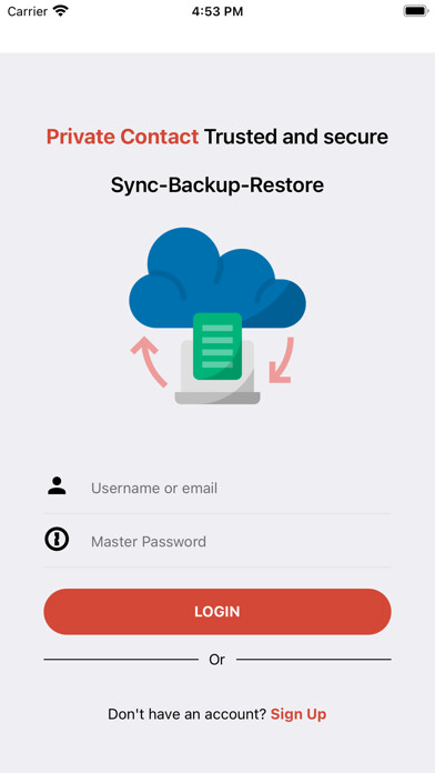 Emulate iPhone app Contact Master Private Contact using MyAndroid Emulate iPhone app Contact Master Private Contact using MyAndroid