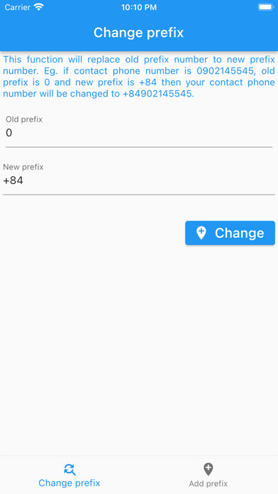 Emulate iPhone app ContactPrefixFixer using MyAndroid Emulate iPhone app ContactPrefixFixer using MyAndroid