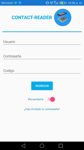 Emulate iPhone app Contact-Reader using MyAndroid