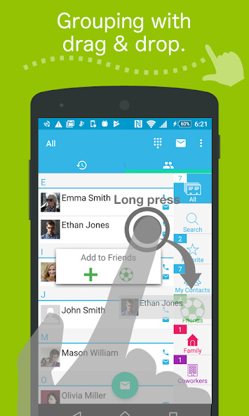 Run android online APK Contacts A+ groups  dialer from MyAndroid or emulate Contacts A+ groups  dialer using MyAndroid