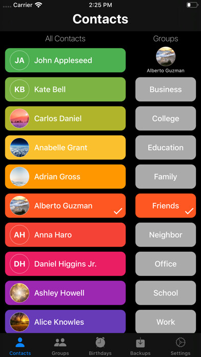 Emulate iPhone app Contacts Backup & Group using MyAndroid Emulate iPhone app Contacts Backup & Group using MyAndroid