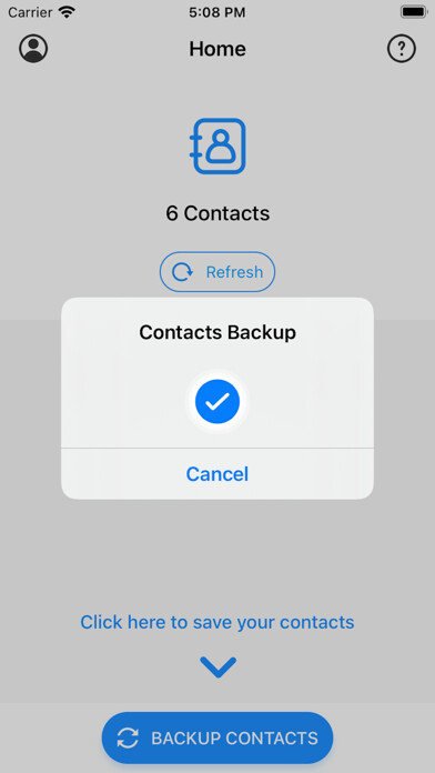 Emulate iPhone app Contacts Backup & Restore Plus using MyAndroid Emulate iPhone app Contacts Backup & Restore Plus using MyAndroid