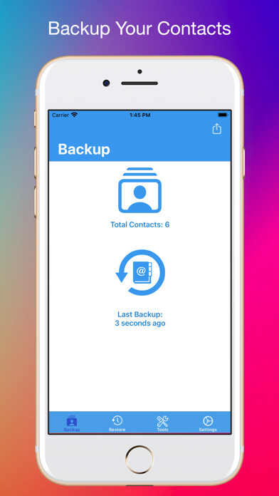 Emulate iPhone app Contacts Backup Utility using MyAndroid Emulate iPhone app Contacts Backup Utility using MyAndroid