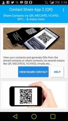 Emulate Android APK Contact Share ( QR, VCARD ) Emulate Android APK Contact Share ( QR, VCARD )