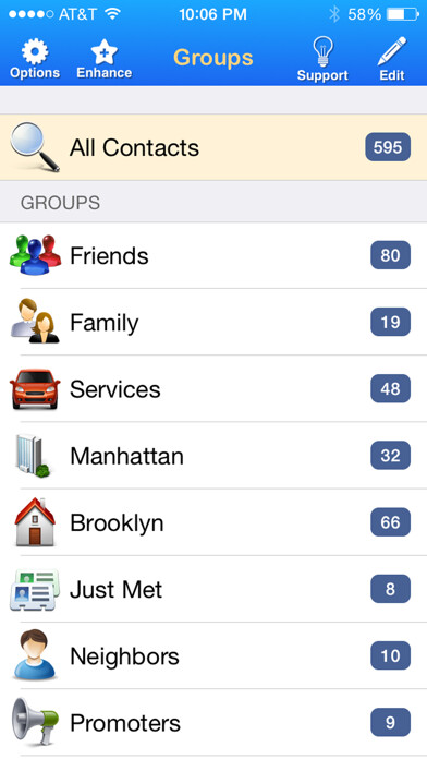 Emulate iPhone app Contacts List Pro using MyAndroid Emulate iPhone app Contacts List Pro using MyAndroid