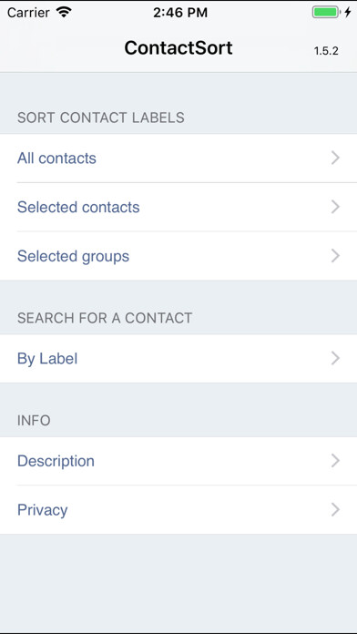 Emulate iPhone app ContactSort using MyAndroid Emulate iPhone app ContactSort using MyAndroid