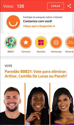 Run android online APK Contador de Votos BBB 21 from MyAndroid or emulate Contador de Votos BBB 21 using MyAndroid