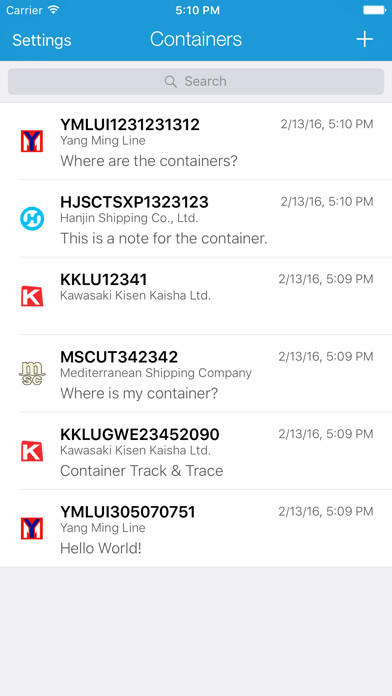 Emulate iPhone app Container Track & Trace using MyAndroid