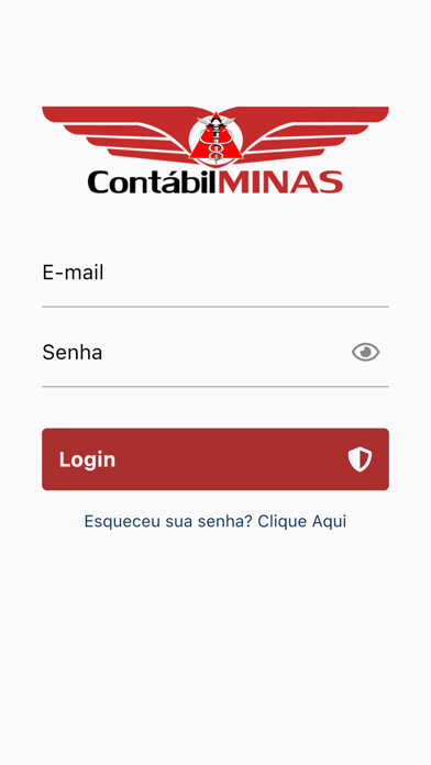 Emulate iPhone app Contbil Minas Serv. Contbeis using MyAndroid