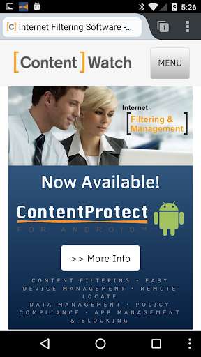 Run android online APK ContentProtect from MyAndroid or emulate ContentProtect using MyAndroid