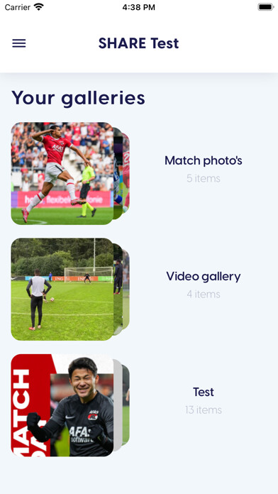 Emulate iPhone app Content Stadium SHARE using MyAndroid