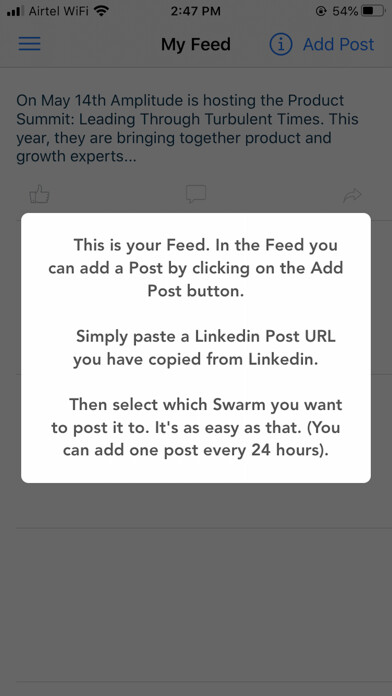 Emulate iPhone app Content Swarm using MyAndroid Emulate iPhone app Content Swarm using MyAndroid
