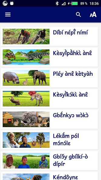 Run android online APK Contes en Toussian from MyAndroid or emulate Contes en Toussian using MyAndroid