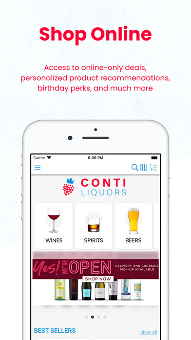 Emulate iPhone app Conti Liquors using MyAndroid