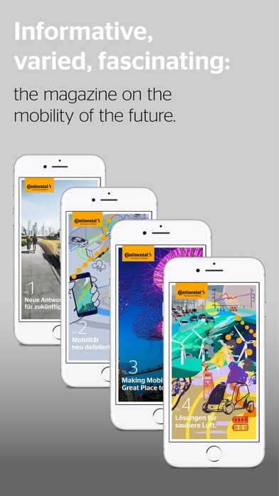 Emulate iPhone app Continental Magazine using MyAndroid