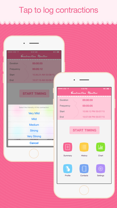 Emulate iPhone app Contraction Monitor using MyAndroid Emulate iPhone app Contraction Monitor using MyAndroid