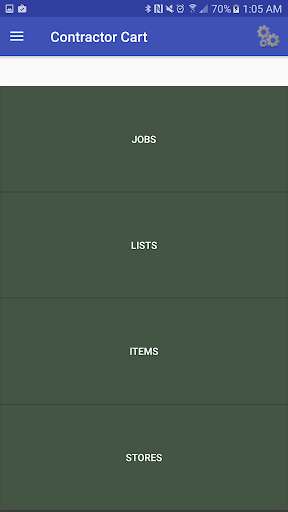 Emulate Android APK Contractor Cart Job List