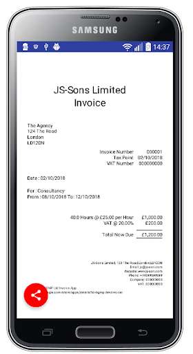 Run android online APK Contractor Invoice App from MyAndroid or emulate Contractor Invoice App using MyAndroid