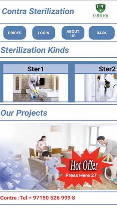Emulate iPhone app Contra Pest Control using MyAndroid