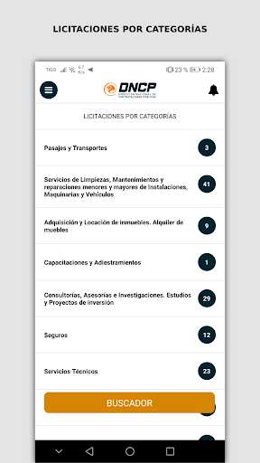 Emulate Android APK Contrataciones PY