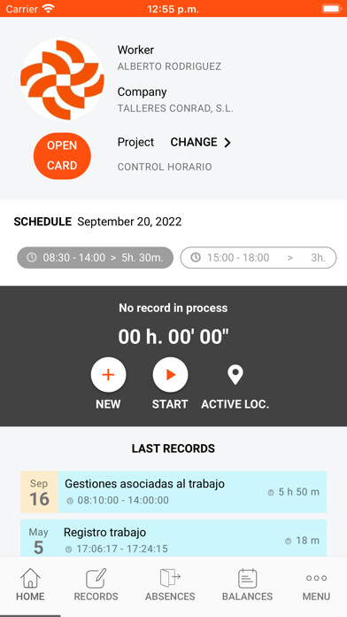 Emulate iPhone app Control Horario Nalanda using MyAndroid Emulate iPhone app Control Horario Nalanda using MyAndroid